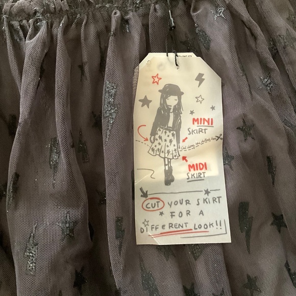 NWT Girls Customizable Lightning Bolt Tulle Skirt - Picture 2 of 3